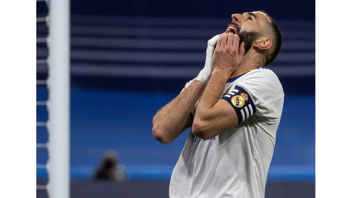Benzema es baja hoy ante el Inter y duda para el derbi. JIMÉNEZ
