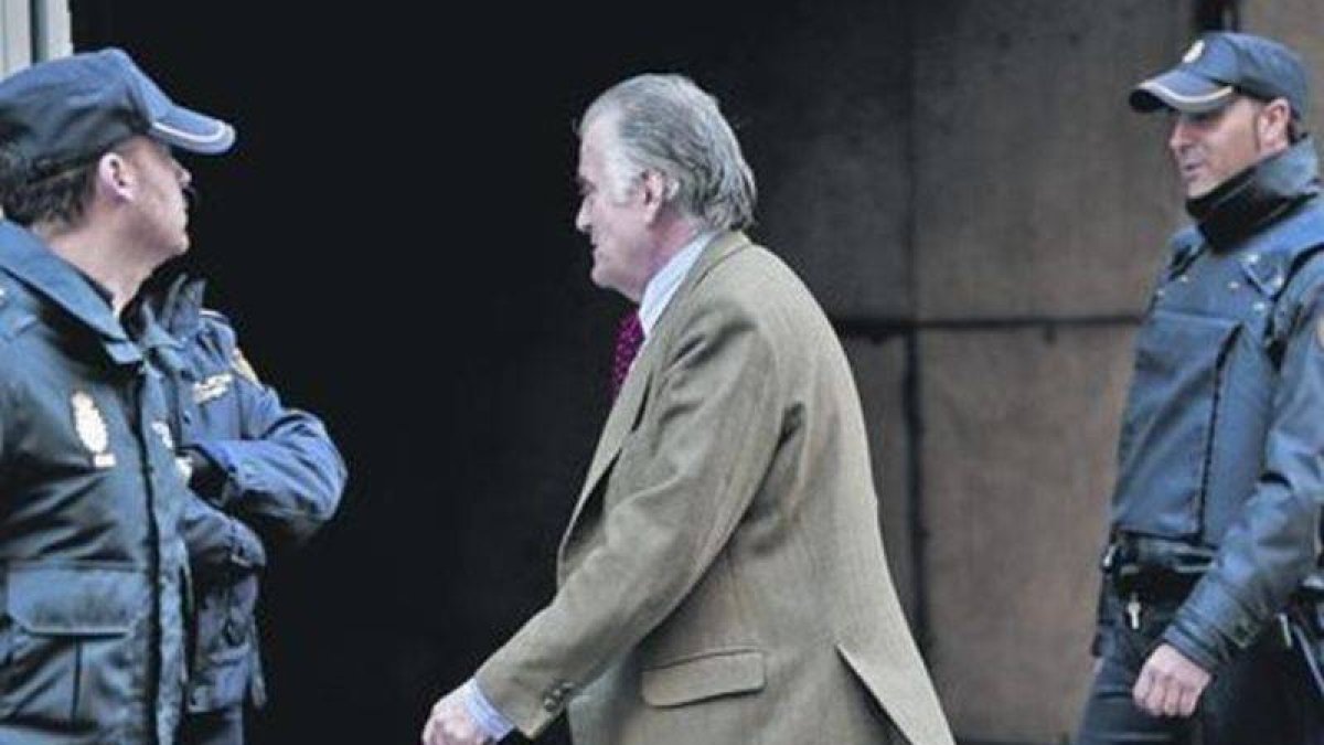 Bárcenas, el pasado día 13, para presentarse en la Audiencia Nacional tras salir de prisión
