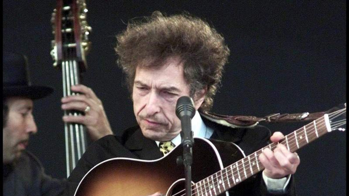 Imagen de archivo de Bob Dylan durante un concierto