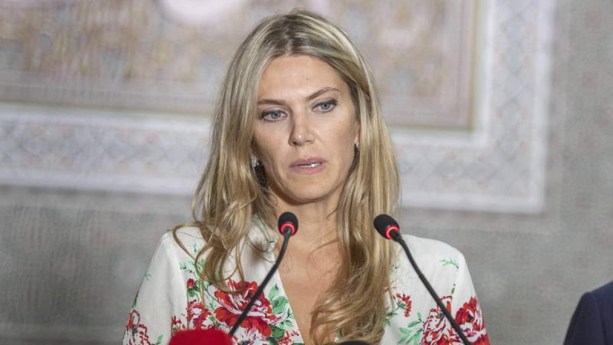 Eva Kaili, detenida por el caso ‘Catargate’. JALAL MORCHIDI