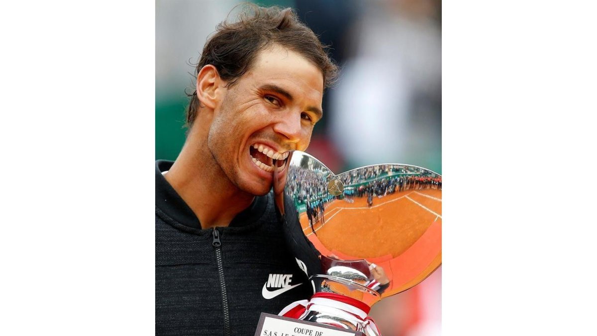 Nadal y su celebración.