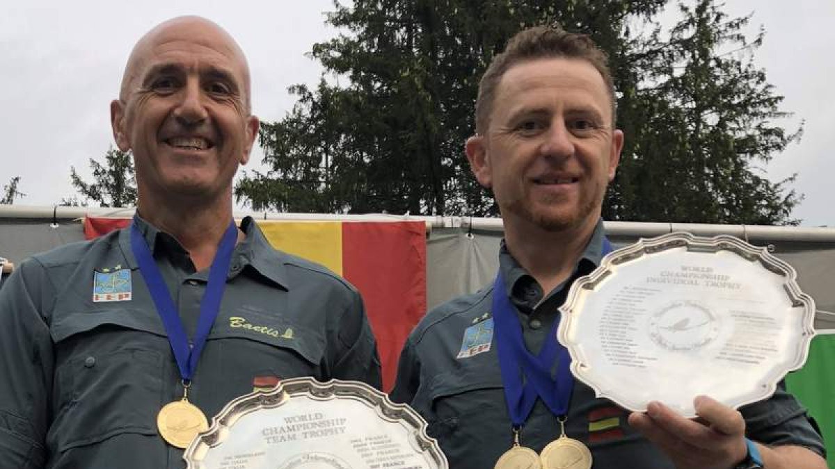 Pablo Castro Pinos y David García Ferreras, dos campeones del mundo con sello leonés. DL