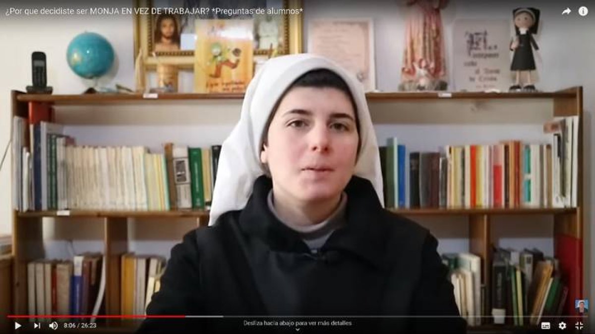 La novicia 'youtuber' Marta González. DL