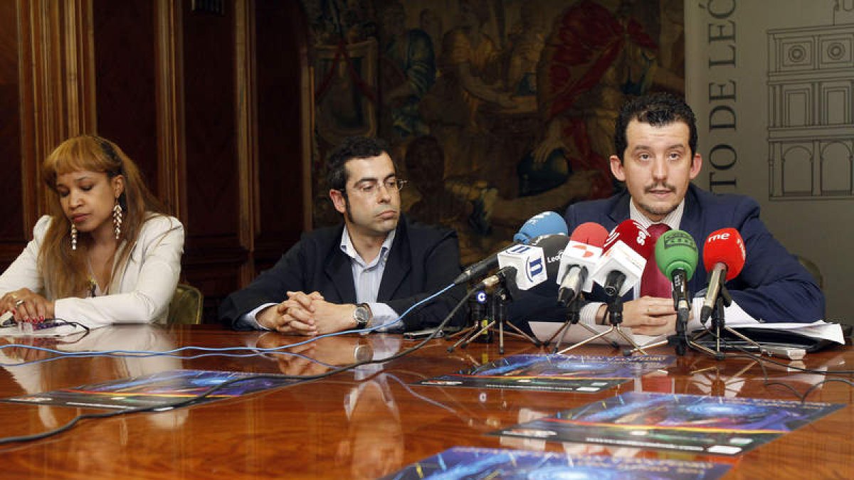 Marta Frederich, Luis Alfonso Rodríguez y Juan Pablo García.