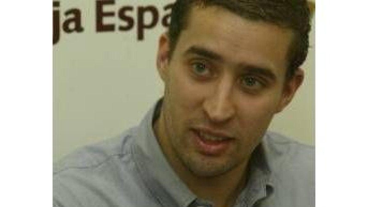 Rubén Méndez, el día que tuvo lugar su presentación como nuevo jugador de Baloncesto León