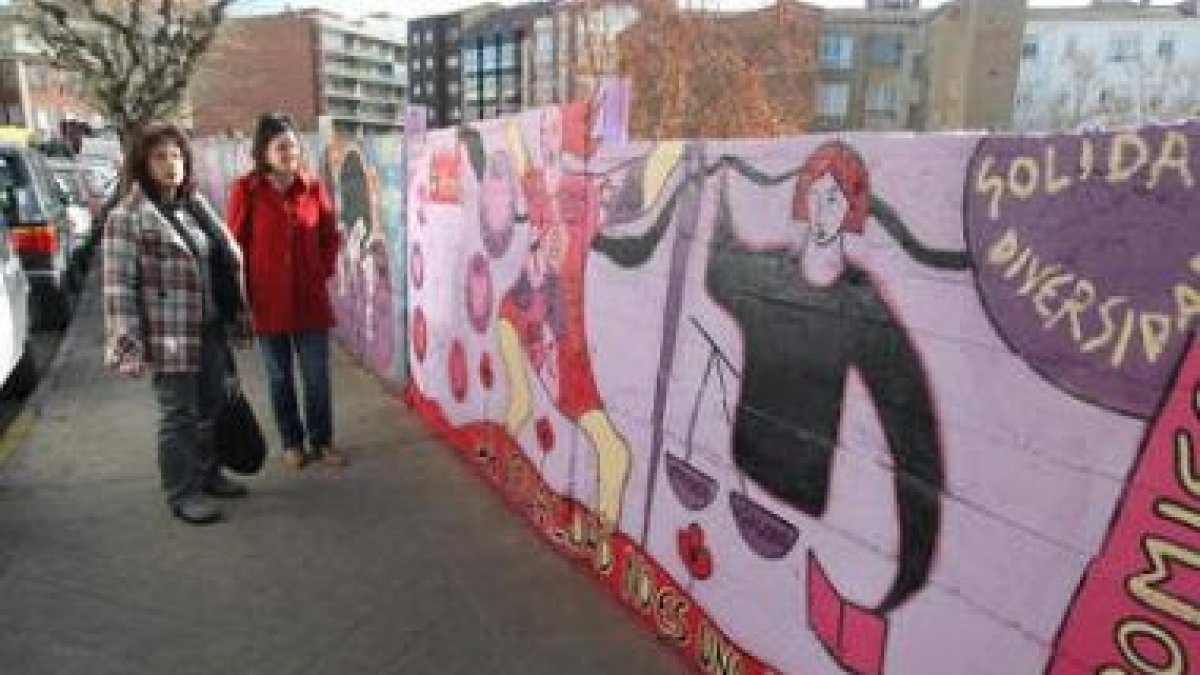 Graffitis que se realizaron el año pasado en la calle Bilbao