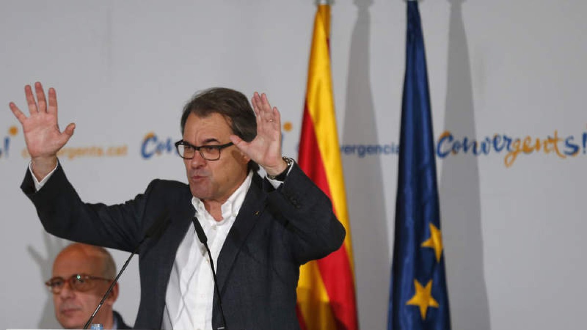Artur Mas en su discurso ante el Consell Nacional de CDC.