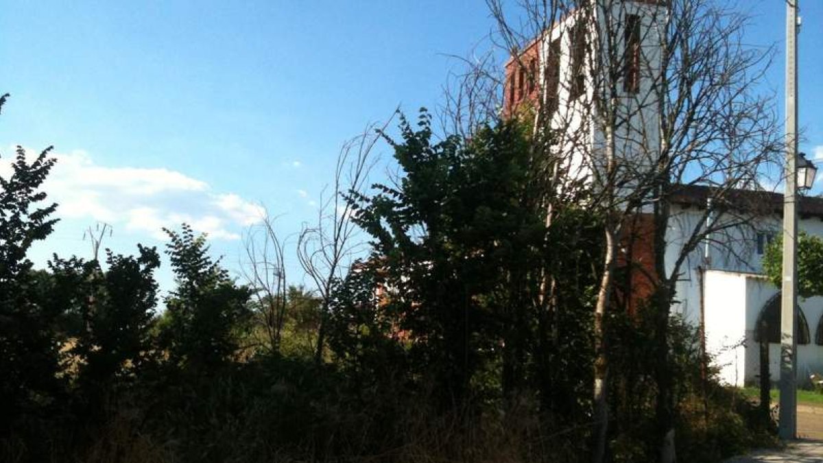Situación en la que se encuentra uno de los solares denunciados por el PSOE.