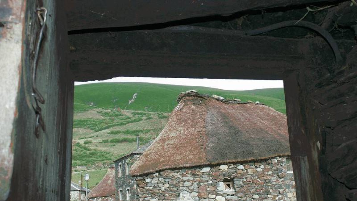 Una palloza en los Ancares leoneses