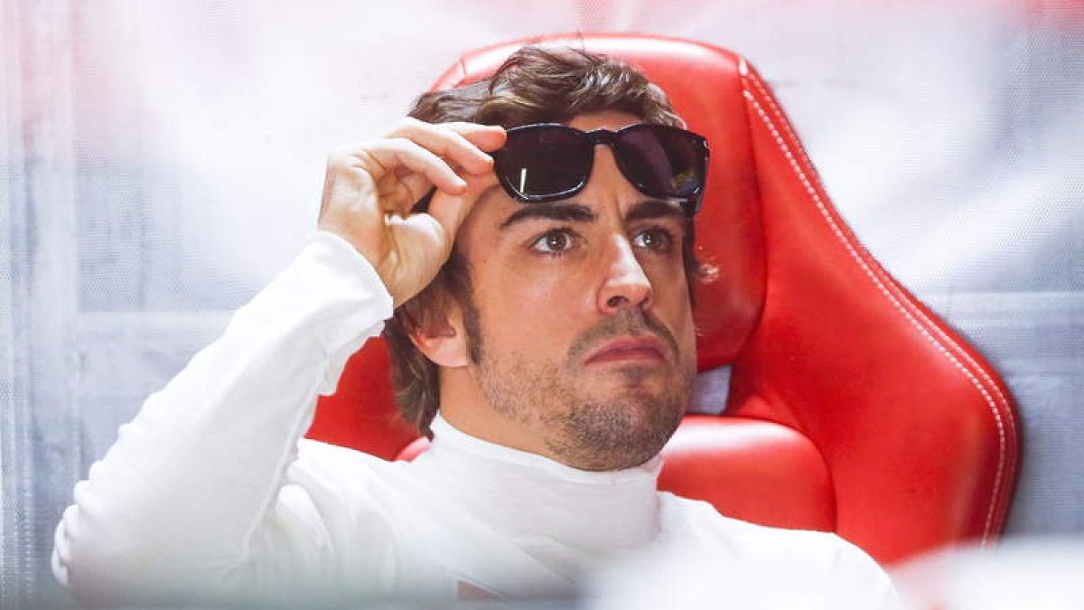 El piloto español de la escudería Ferrari, Fernando Alonso.