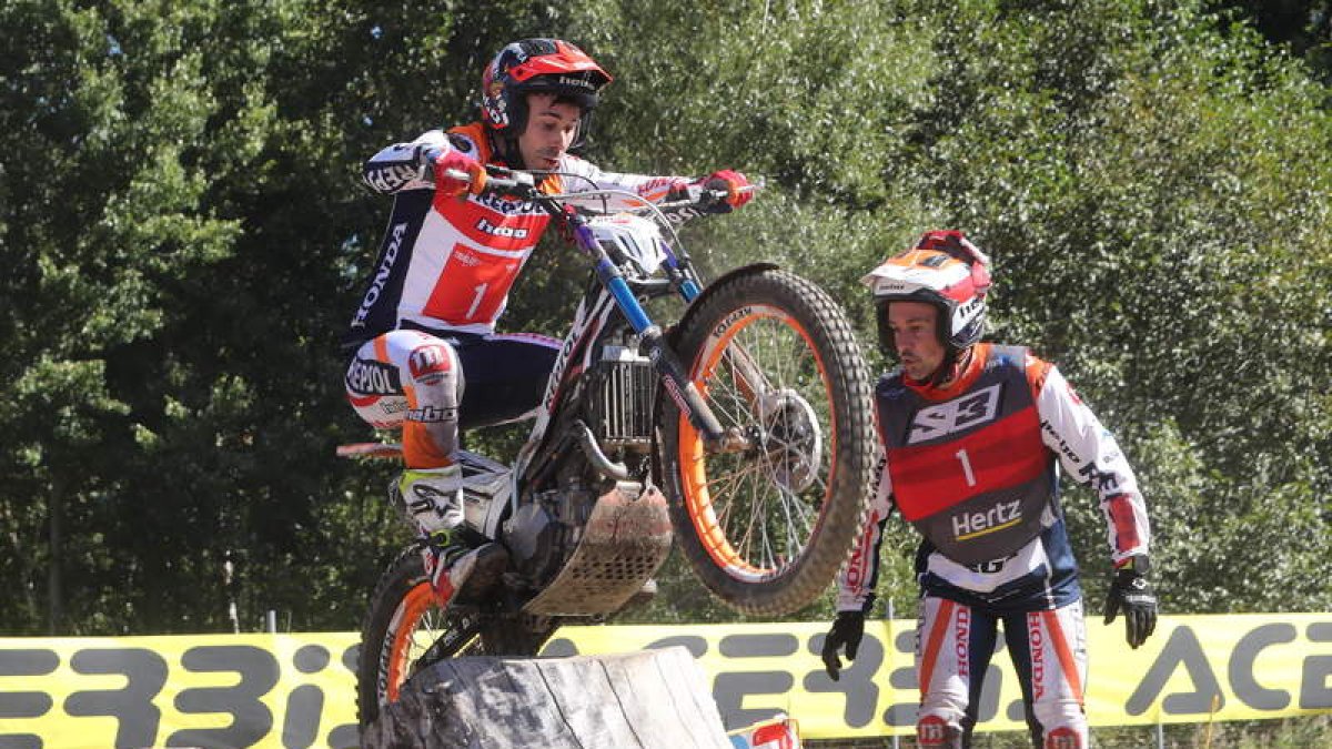 El piloto catalán Toni Bou puede alzarse con el mundial de trial en Pobladura de las Regueras. ANA F. BARREDO
