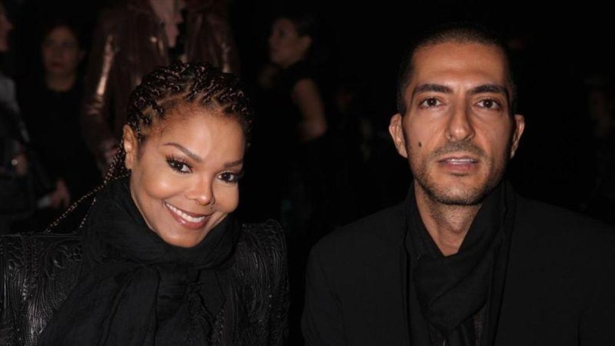 Janet Jackson y Wissam al Mana, en la semana de la moda de Milán, en el 2013.