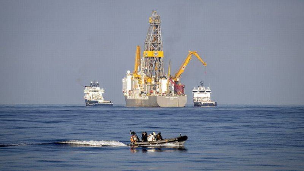 Sondeos petrolíferos al este de las islas de Lanzarote y Fuerteventura.