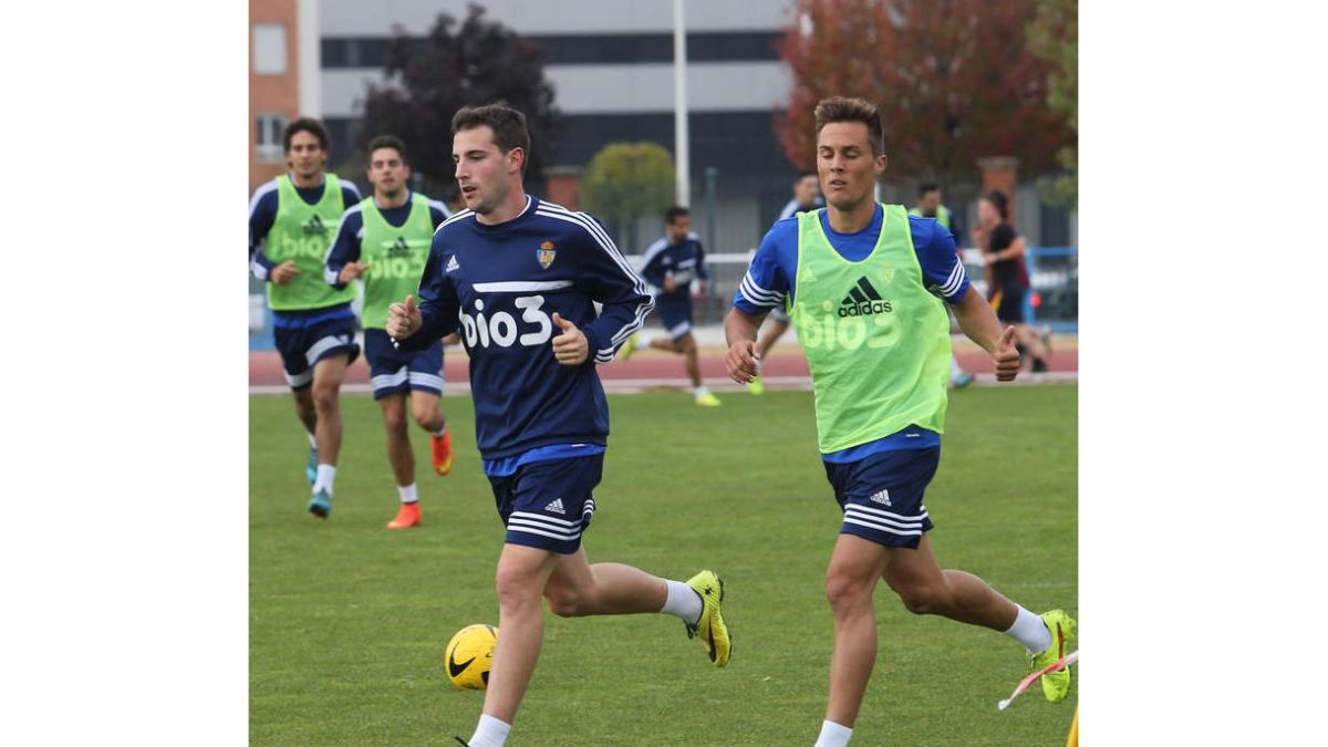 Los jugadores de la Ponferradina piensan en Las Palmas.