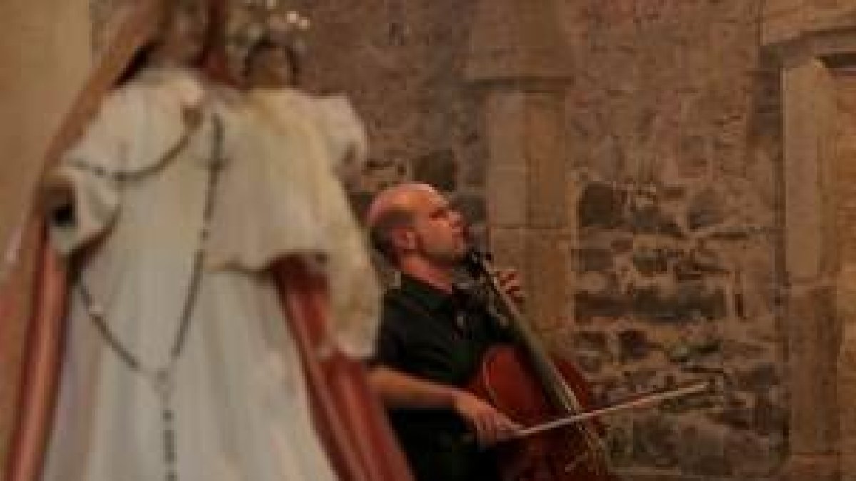 Un momento de la actuación del Cuarteto Pallarés ayer en la iglesia de Santo Tomás de las Ollas