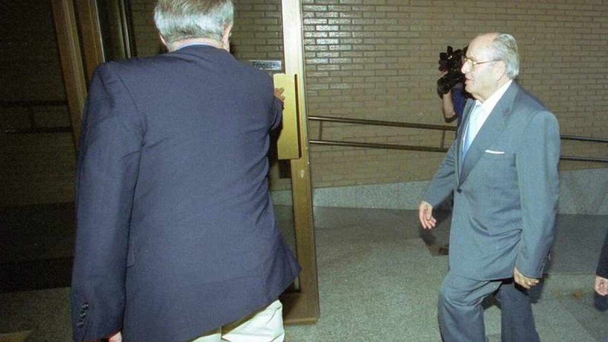 El empresario José Martínez Núñez, en una de sus comparecencias en el juzgado de Ponferrada.