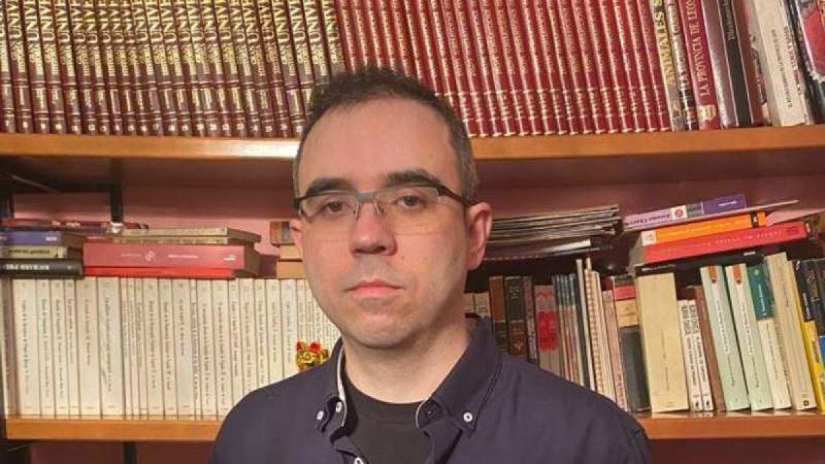 El escritor e informático leonés Manuel Martínez. DL