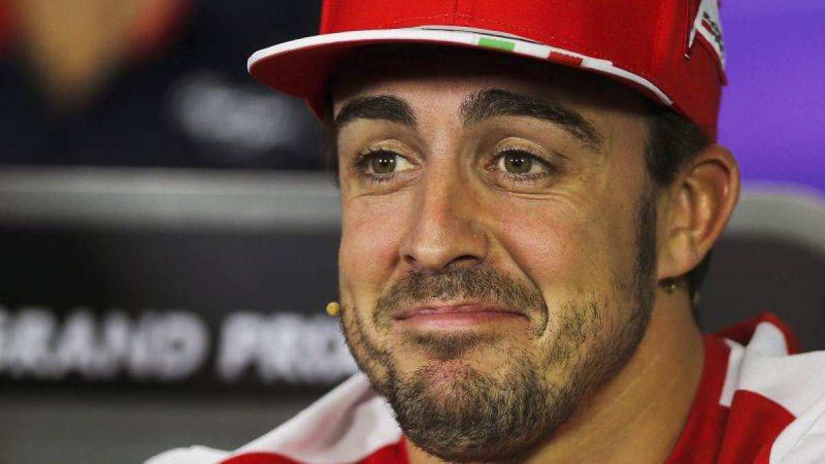 Alonso, en una rueda de prensa.