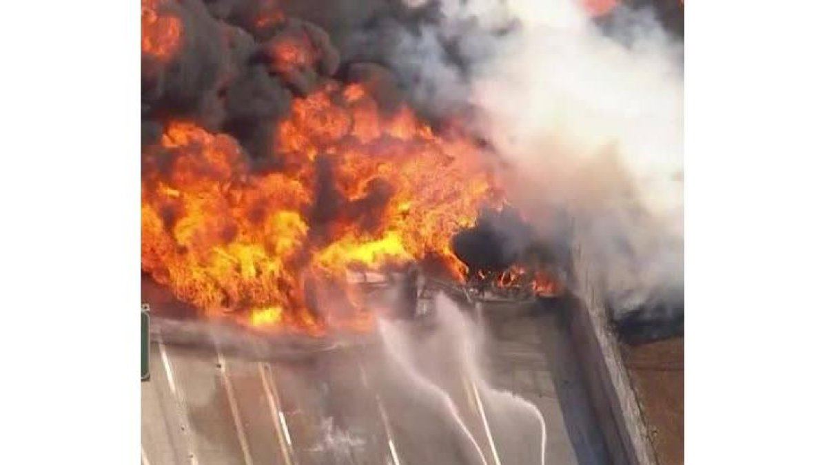 Incendio en los Ángeles.