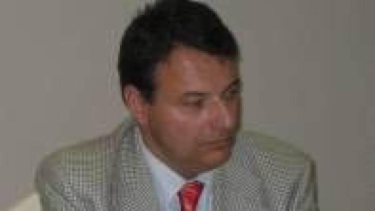 Miguel Ángel García, durante el consejo de administración de Aetical