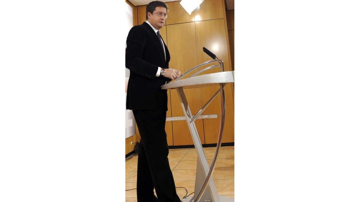 Óscar López, en un momento de su comparecencia.