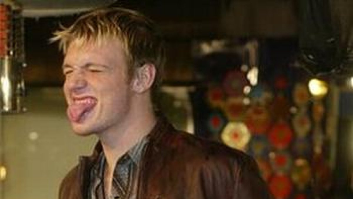Nick Carter, componente de Backstreet Boys, en el 2002.
