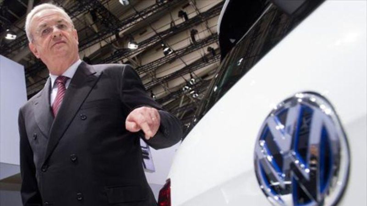Martin Winterkorn durante la presentación de un modelo de Volkswagen en el 2014.