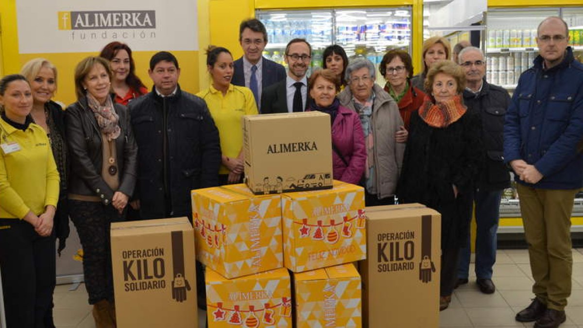 Imagen de la clausura de la ‘Operación kilo’ desarrollada por la Fundación Alimerka. MEDINA