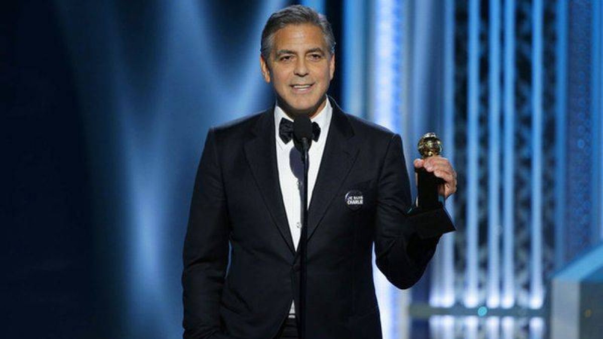 George Clooney, durante su discurso de aceptación del premio Cecile B. DeMille.