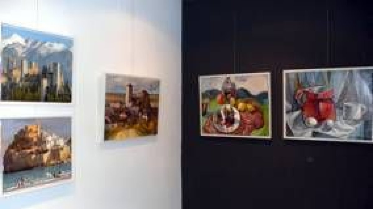 Imagen de la exposición de Murias que puede verse en la galería Sardón