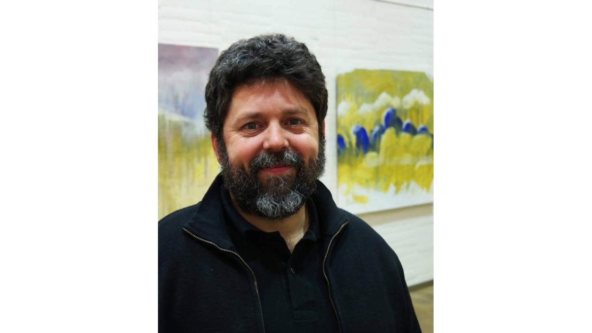 El artista leonés Rafael Anel. CUEVAS