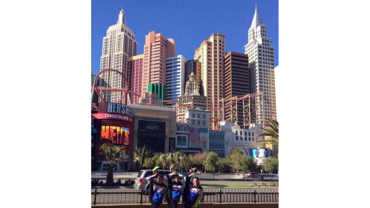 Las tres gimnastas leonesas ya están en Las Vegas.