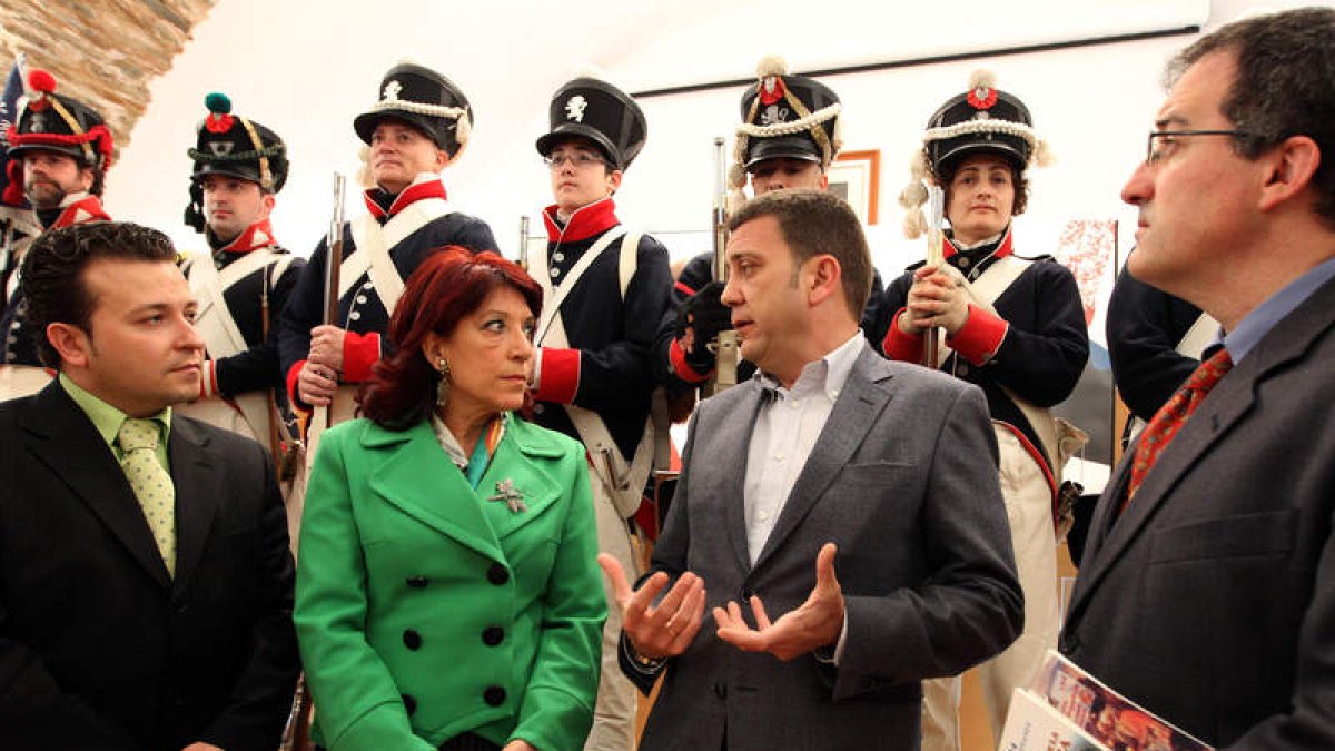 González, Victorina Alonso, Riesco y Fernández, ayer.