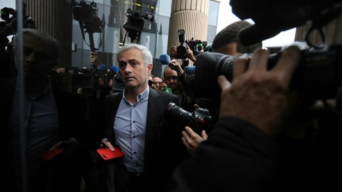 José Mourinho, en el Juzgado de Pozuelo de Alarcón.