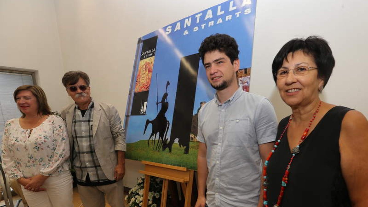 La concejala de Cultura, Joaquín García, el de Urbanismo y Mar Palacio presentaron el evento. A. F. B.