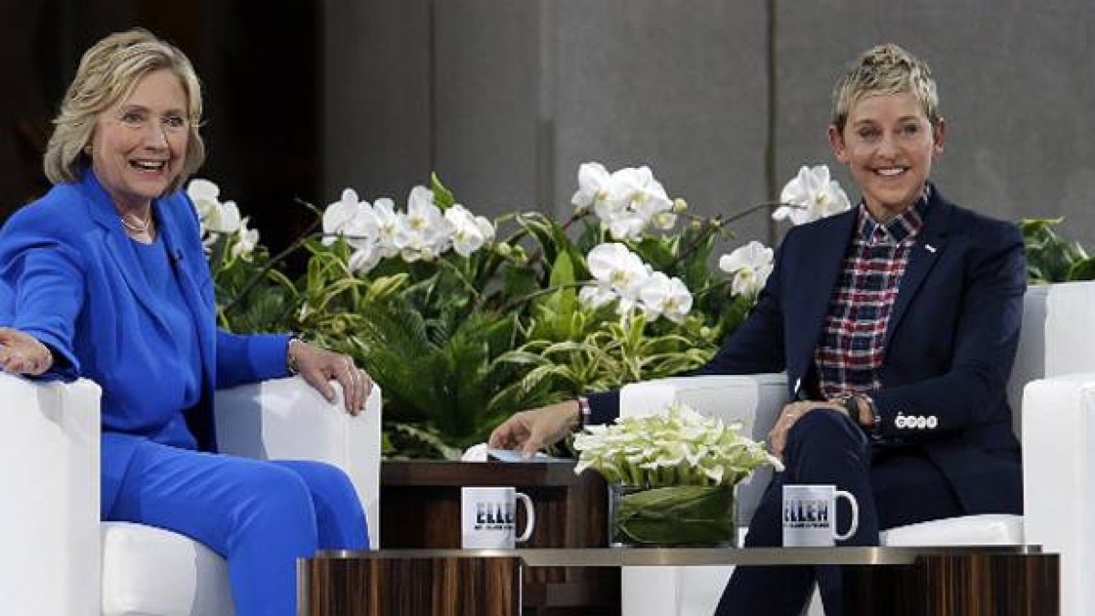 Hillary Clinton, en el programa de Ellen DeGeneres, al que acudió el pasado lunes.