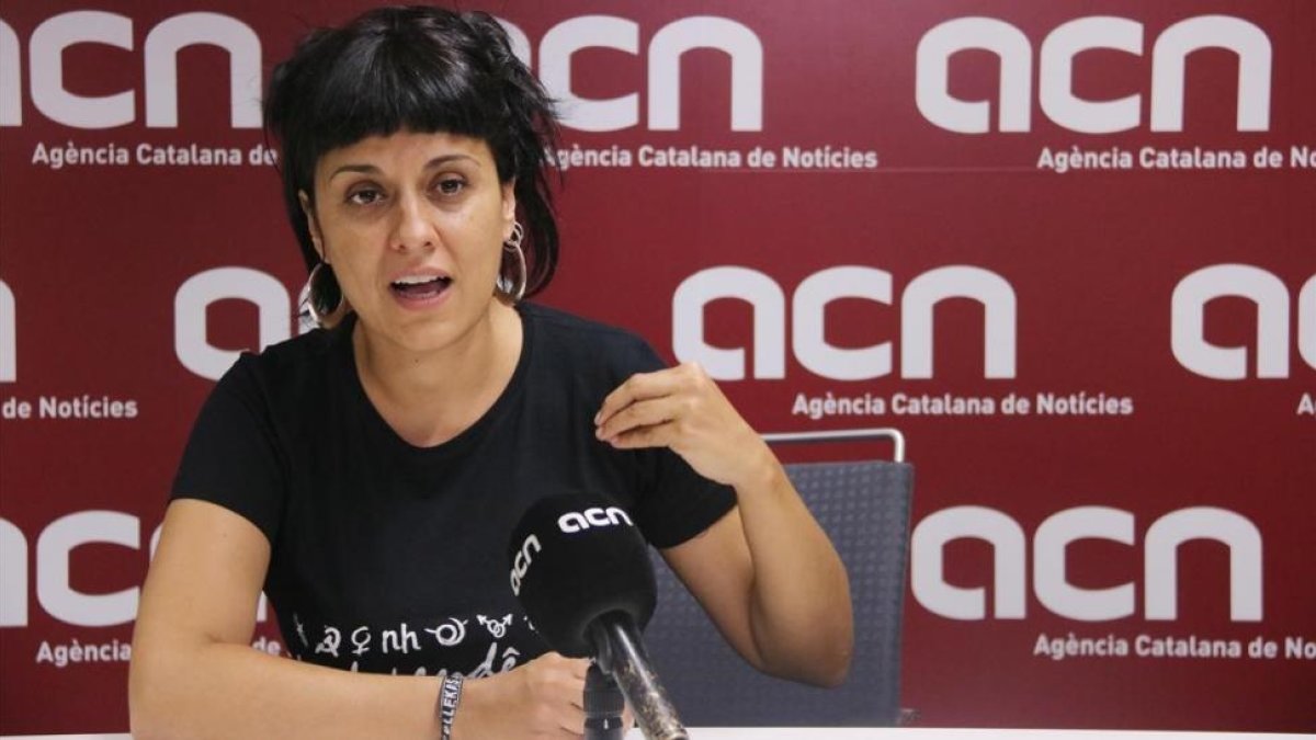 La diputada de la CUP Anna Gabriel.