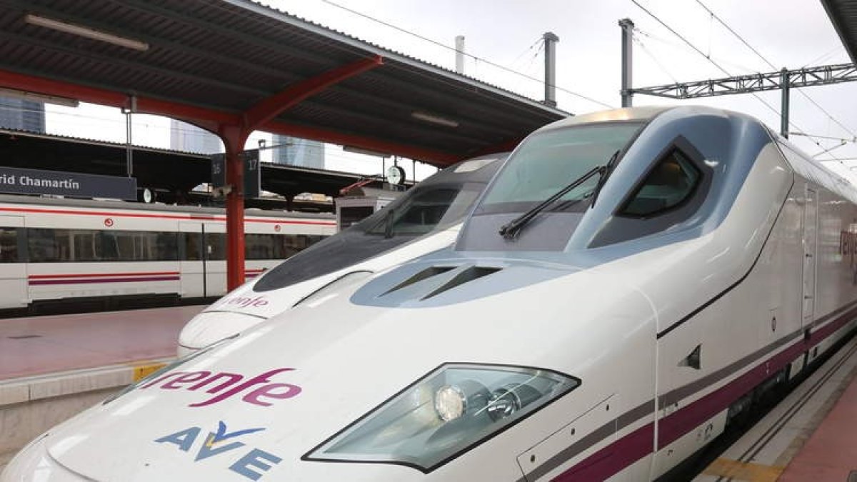 AVE en la estación de León. DL