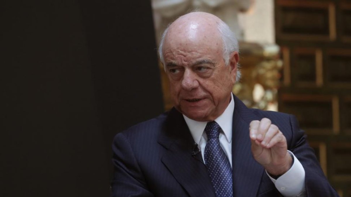 El presidente del BBVA, Francisco González, en una jornada sobre el futuro de España organizada por la revista Forbes, el pasado octubre.
