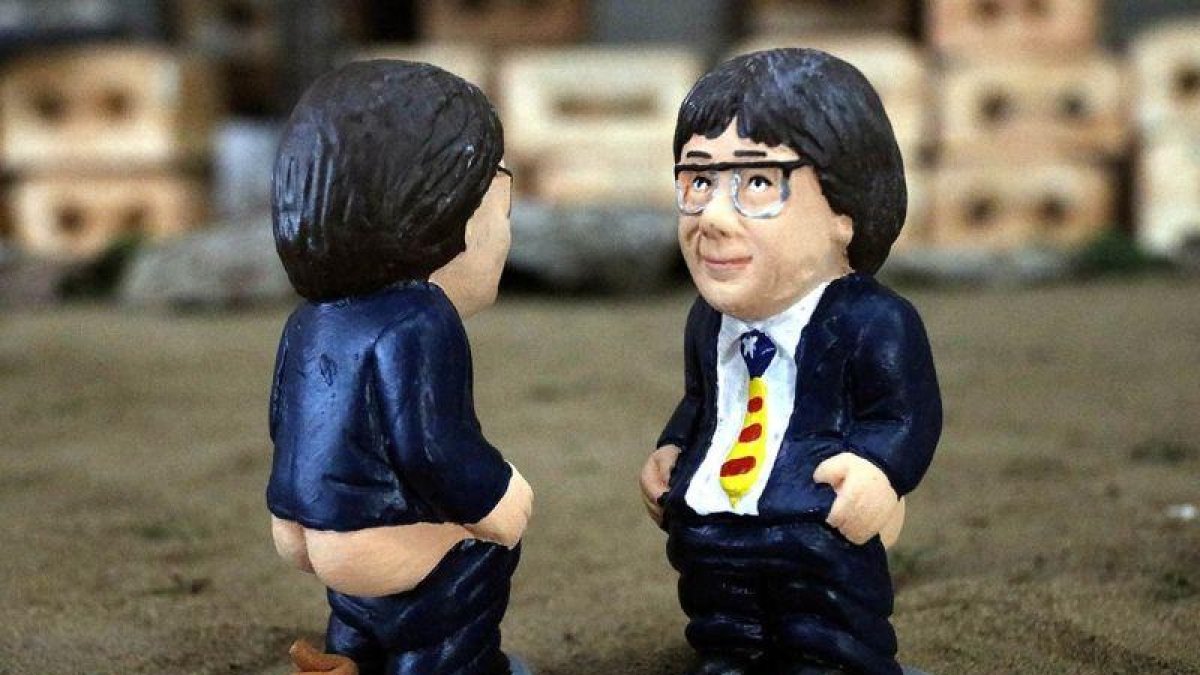 Puigdemont, el caganer más vendido en toda España estas navidades.