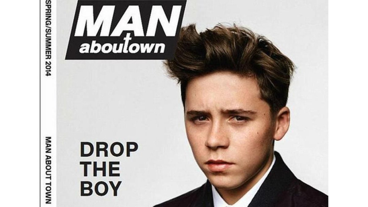 Brooklyn Beckham, en la portada de 'Man About Town'.