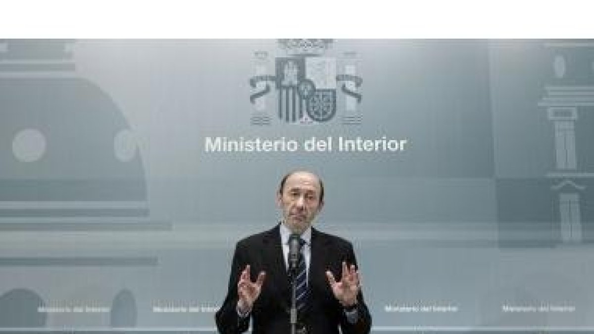 El vicepresidente primero del Gobierno y ministro del Interior, Alfredo Pérez Rubalcaba.
