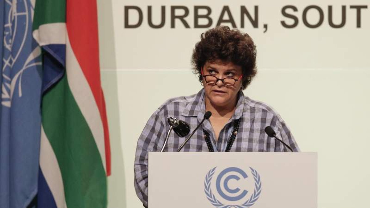 La ministra de Medio Ambiente de Brasil interviene en Durban.