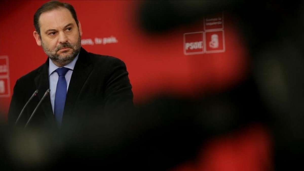 José Luis Ábalos, este miércoles en la sede del PSOE.