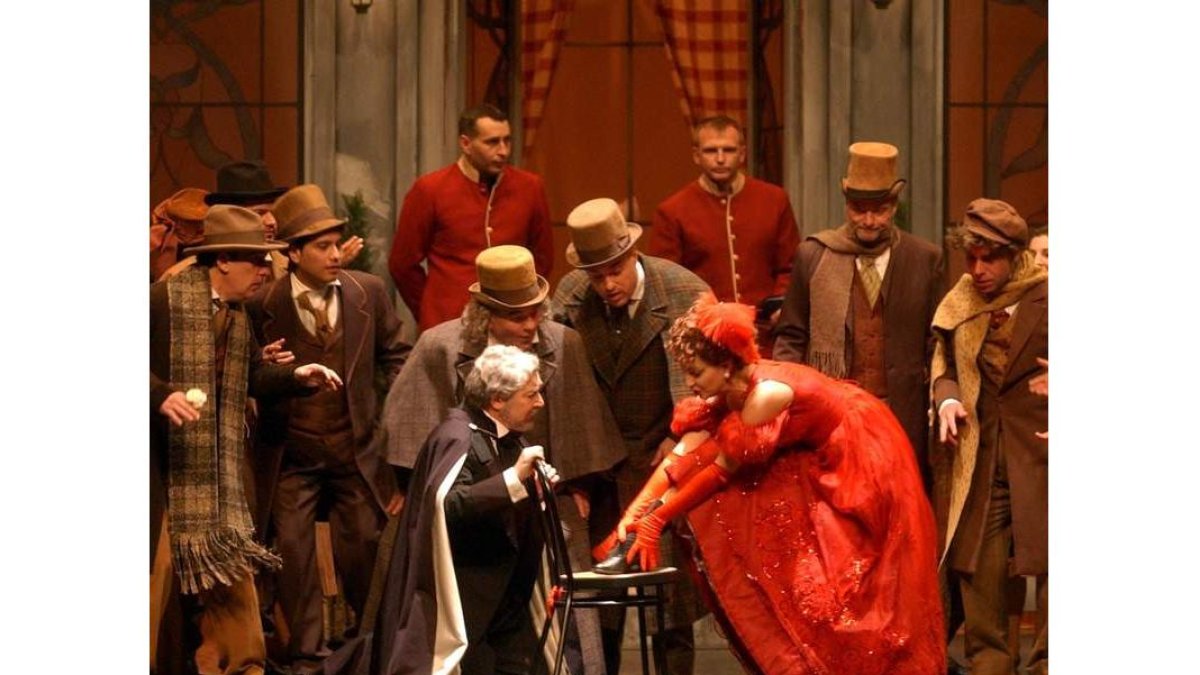 Escena de La Bohéme, con el vestuario que se verá en el Bergidum. DL