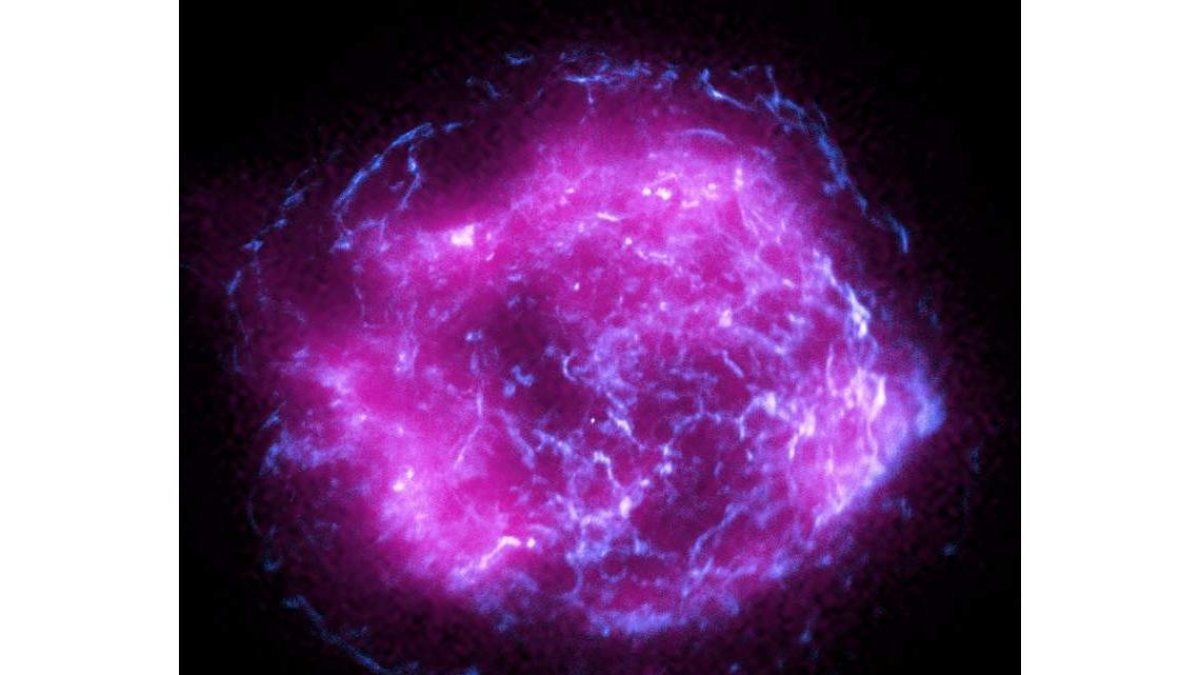 La supernova Remnant Cassiopeia A en una foto distribuida el miércoles. NASA
