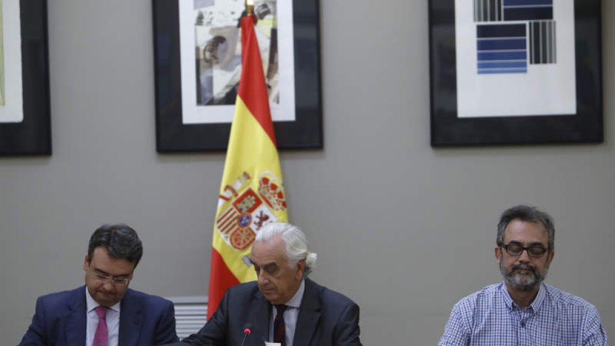 Marcos Peña, Emilio García Perulles, y Juan Carlos Giménez. EMILIO NARANJO