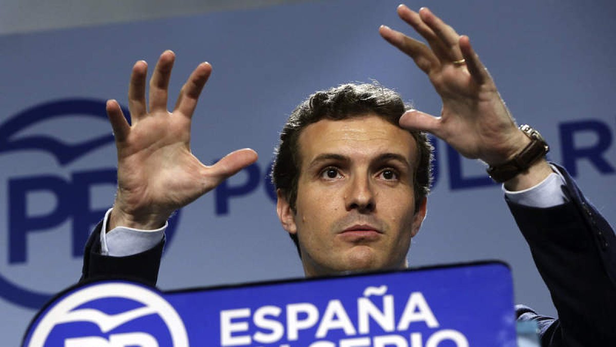 El vicesecretario de Comunicación del PP, Pablo Casado.