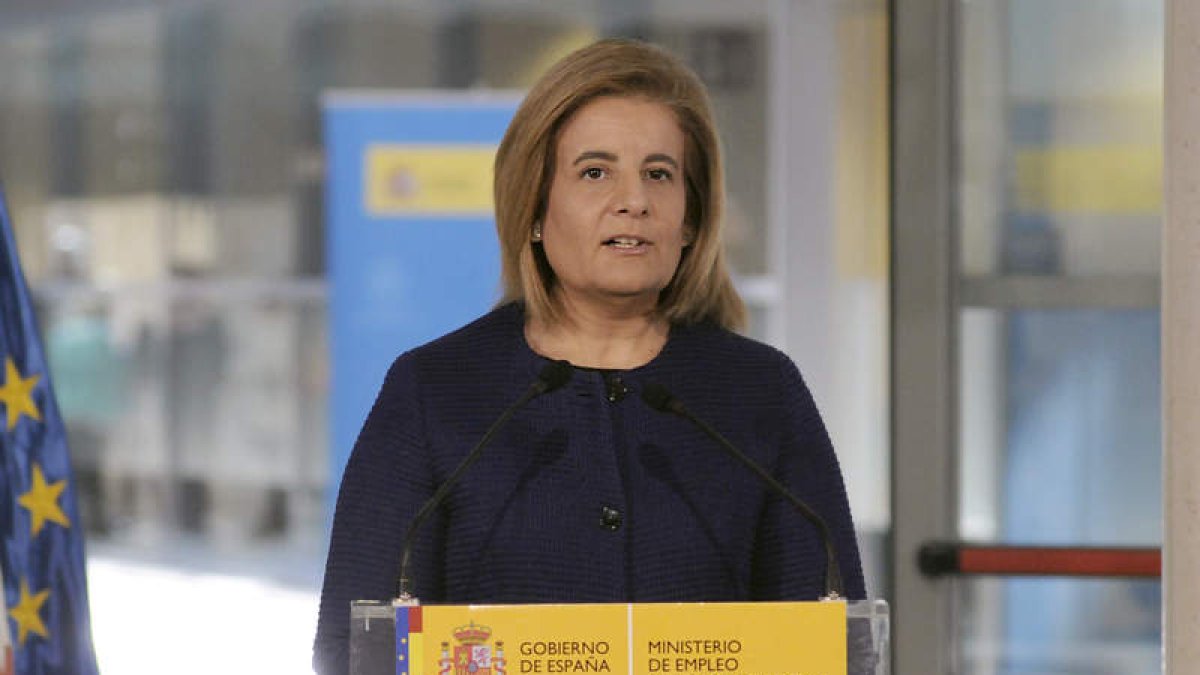 La ministra de Empleo y Seguridad Social, Fátima Báñez. PABLO MARTÍN