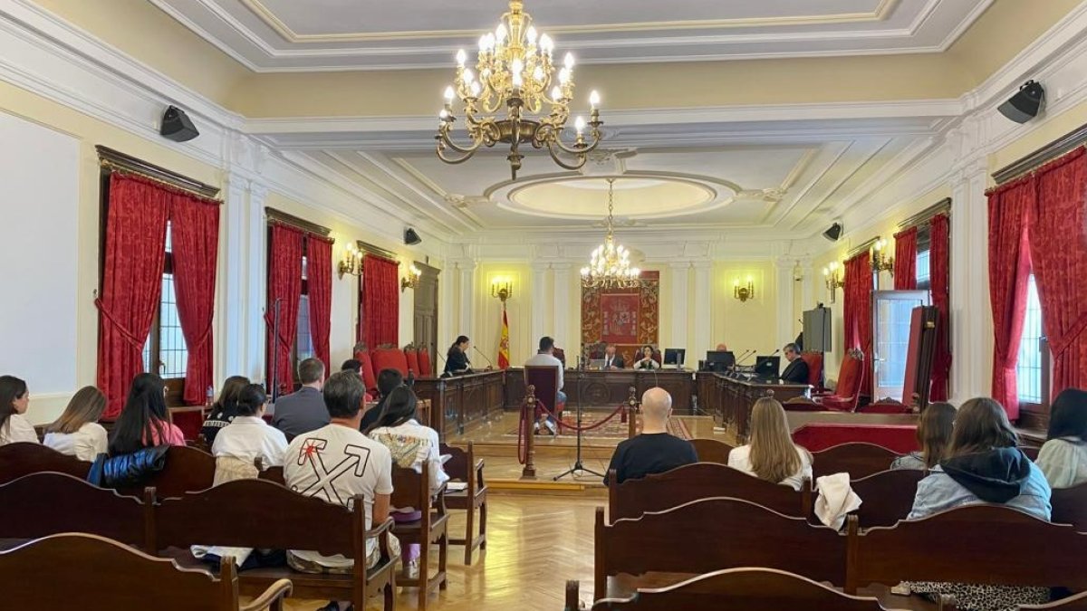 Un momento del juicio celebrado esta mañana. MÁZ